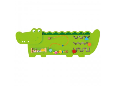 Activity Center - Wandspeelbord Krokodil