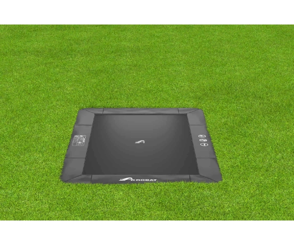 Akrobat Primus Flat to the ground Trampoline 335x244 Antraciet