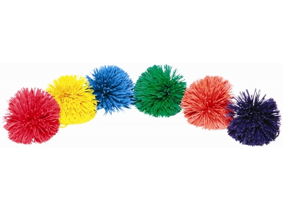 Pom Pom bal 10 cm, set van 6