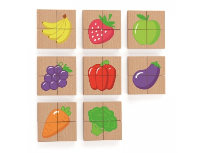 Magneetpuzzel Fruit, 32-delig