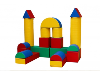 Soft Play mega foam bouwblokken set, 19-delig