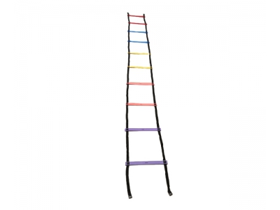 Speedladder met antislip, 4 meter, multicolour